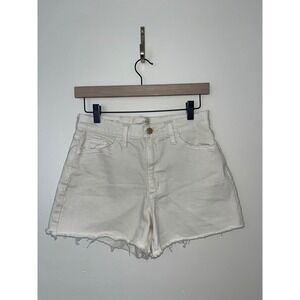 Universal Threads High Rise‎ Cutoff Denim Shorts Cream White Size 4